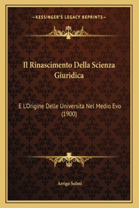 Rinascimento Della Scienza Giuridica