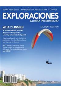Exploraciones curso intermedio (with iLrn Printed Access Card and Student Activities Manual)