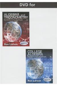 DVD: Algebra and Trigonometry: Real Mathematics, Real People, 7th
