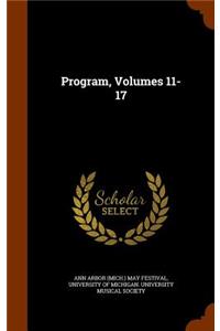 Program, Volumes 11-17