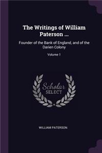 The Writings of William Paterson ...