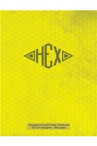 Hexagonal Graph Paper Notebook 1/2 inch hexagons - 160 pages