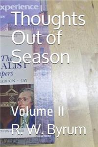 Thoughts Out of Season