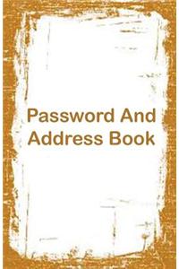 Password and Address Book: Password and Address Book / Diary / Notebook White