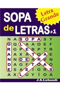 SOPA de LETRAS #1 (Letra Grande)