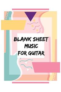 Blank Sheet Music For Guitar