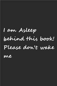 I am asleep behind this book Comedy Graph book for school and college 120 pages