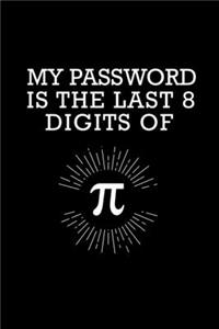 My Password Is The Last 8 Digits Of Pi