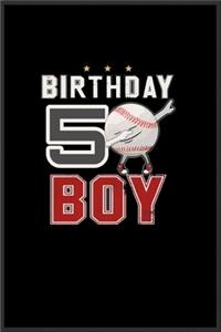 5 year old dabbing Baseball player birthday