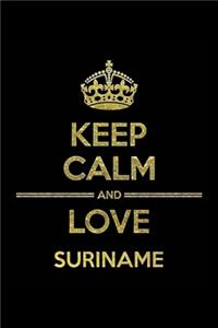 KEEP CALM AND LOVE SURINAME Notebook
