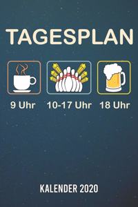Tagesplan Bowling Kalender 2020