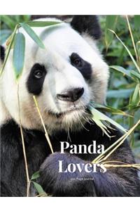 Panda Lovers 100 page Journal
