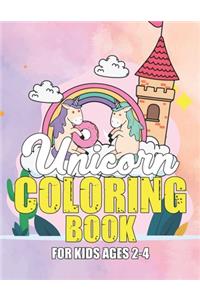 Unicorn Coloring Book for Kids Ages 2-4