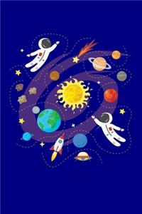 Astronaut Space Solar System Planets Journal