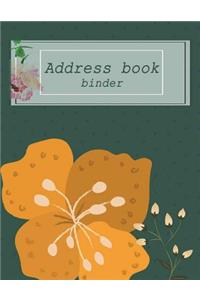 Address book binder