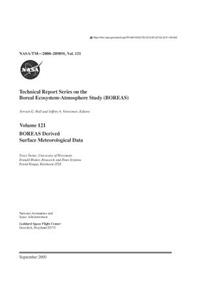 Boreas Derived Surface Meteorological Data