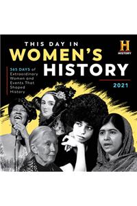 2021 History Channel This Day in Women's History Wall Calendar