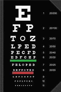 Snellen Chart Journal Notebook
