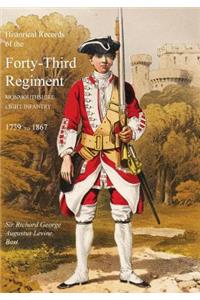 Historical Records of the Forty-Third Regiment, Monmouthshire Light Infantry.(Oxfordshire & Buckinghamshire L.I.)