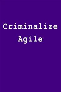 Criminalize Agile