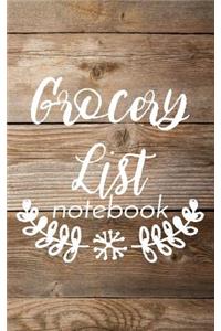 Grocery List Notebook