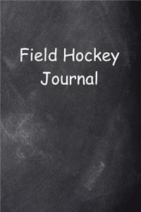 Field Hockey Journal Chalkboard Design
