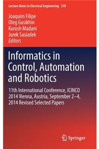 Informatics in Control, Automation and Robotics