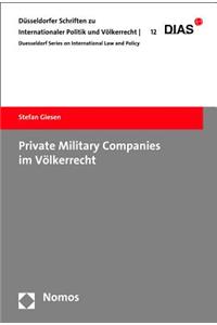 Private Military Companies Im Volkerrecht