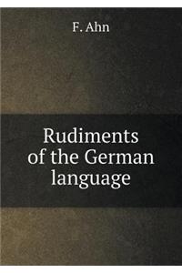 Rudiments of the German language