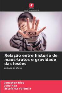 Relação entre história de maus-tratos e gravidade das lesões