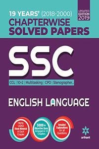 SSC Chapterwise Solved Papers English Language 2019 (Old Edition)