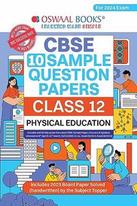 Oswaal CBSE Sample Question Papers Class 12 Physical Education Book (For Board Exams 2024) | 2023-24