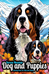 Bernese Mountain Dog and Puppies