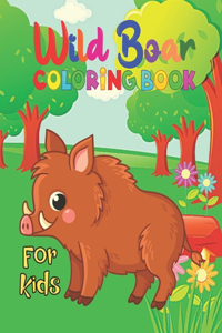 Wild Boar Coloring Book For Kids