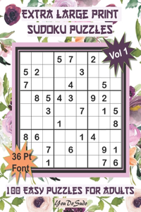 Extra Large Print Sudoku Puzzles