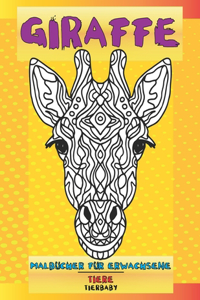 Malbücher für Erwachsene - Tierbaby - Tiere - Giraffe