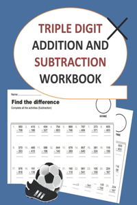 triple digit addition and subtraction workbook