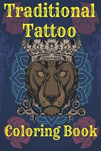 Traditional Tattoo Coloring Book