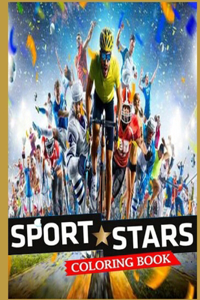 Sports stars coloring book