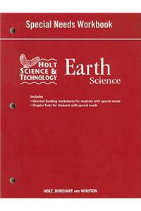 Holt Science & Technology Earth Science Special Needs Workbook