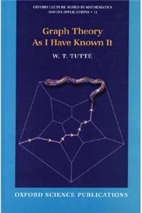 Graph Theory As I Have Known It