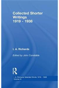 Collected Shorter Writings, Volume 9