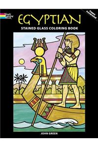 Egyptian Stained Glass Coloring Book