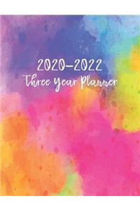 Three Year Planner 2020-2022