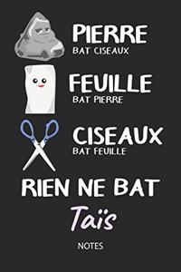 Rien ne bat Taïs - Notes