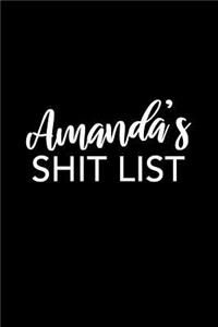 Amanda's Shit List