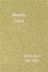 Weekly Diary April 2019-Dec 2019