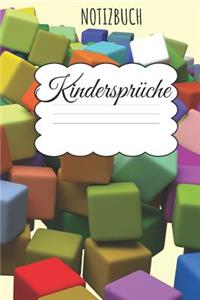 Kindersprüche Notizbuch