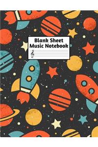 Blank Sheet Music Notebook