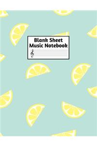 Blank Sheet Music Notebook